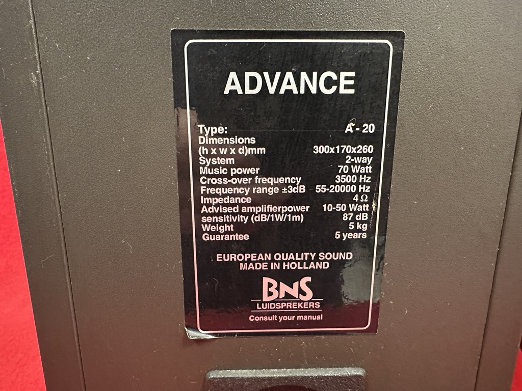 BNS Advance A20