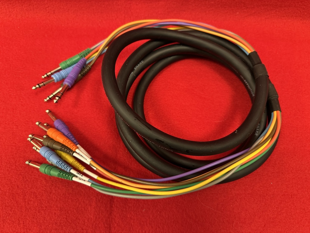 [HPA-008274] Hosa snake 4xPhono stereo – 8xPhono mono 1,8 mtr (used)